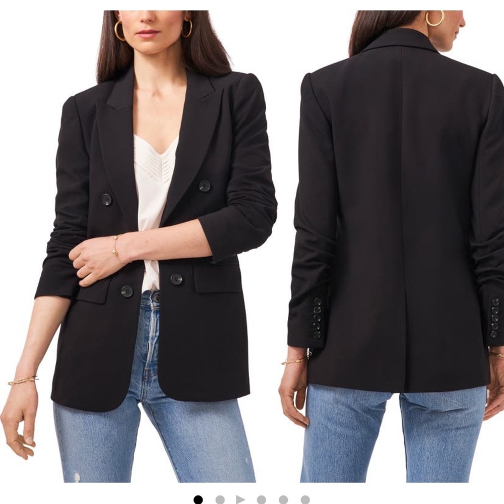 1 STATE Faux double breasted blazer